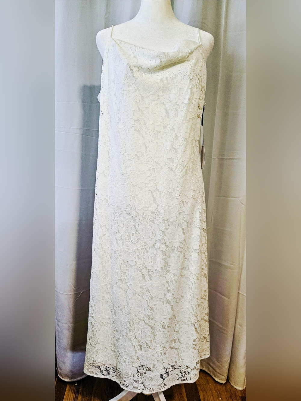 🤍 1.STATE Lace Ivory / White Maxi Dress | NWT | Size XL